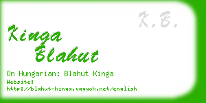 kinga blahut business card